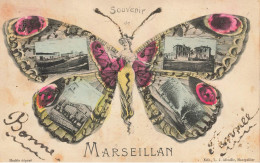 Marseillan * Souvenir Du Village * Femme Papillon Butterfly * + PAILLETTES - Marseillan