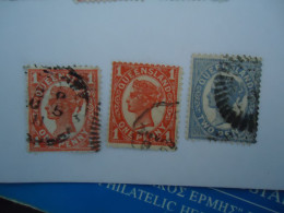 QUEENSLAND USED 3 STAMPS  1895 QUEEN WITH POSTMARK - Andere & Zonder Classificatie