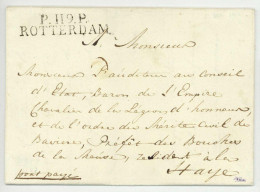 P.119.P. ROTTERDAM Pour Den Haag 1811 - 1792-1815: Départements Conquis