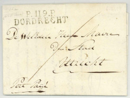 P.119.P. DORDRECHT Pour Utrecht 1813 - 1792-1815: Départements Conquis