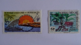 OCEANIE- NOUVELLE CALEDONIE - POSTE AERIENNE 1980 1981 - 2 TIMBRES Used - Voir Scan - Gebruikt