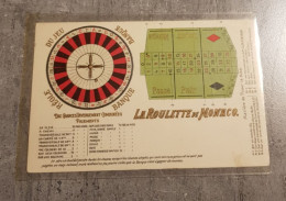 LA ROULETTE DE MONACO CARTE POSTALE ANCIENNE POSTKARTE POST CARD UNCIRCULATED - Regional Games