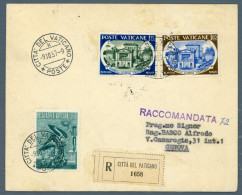 °°° Francobolli N. 1851 - Vaticano Busta Raccomandata Viaggiata Fuori Formato °°° - Storia Postale