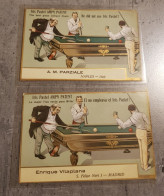 GAMES - BILLIARD IRIS PASTEL AMPN PATENT 2 CARTE POSTALE POST CARD POSTKARTE TARJETA POSTAL UNCIRCULATED - Regional Games