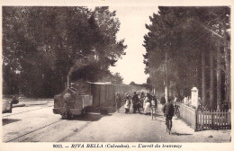 FRANCE - Riva Bella - L'arret Du Tramway - Tram - Animé - Carte Postale Ancienne - Riva Bella