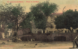 Lacaune Les Bains * Place Du Griffoul * Enfants Villageois * Cpa Toilée Colorisée - Autres & Non Classés