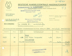 WEIMAR DDR 1955 Rechnung " Deutsche Handelszentrale Haushaltchemie Kosmetik Pp " Lager Erfurt - Drogerie & Parfümerie