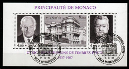 Monaco Blok Mi 37 A Post 50 Jaar  Gestempeld - Used Stamps