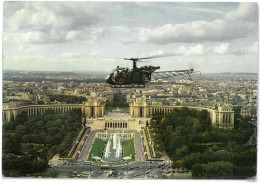 CP HELICOPTERE - ALOUETTE - ( Paris - Trocadero ) - Ed. SUD AVIATION - Helicopters