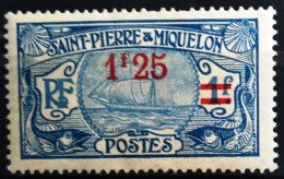 SAINT PIERRE ET MIQUELON                   N° 124                   NEUF* - Unused Stamps