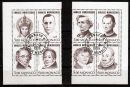 Monaco Mi 2289,2296 Belangrijke Personen  Gestempeld - Used Stamps