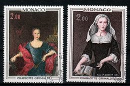 Monaco Mi 1102,1103 Schilderijen Gestempeld - Used Stamps