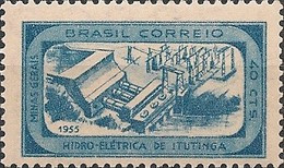 BRAZIL - INAUGURATION OF THE ITUTINGA HYDROELECTRIC PLANT AT LAVRAS 1955 - MNH - Eau