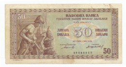 Yugoslavia - 50 Dinara 1946. P64a (Y050) - Yougoslavie