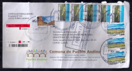 Enveloppe Argentine Distribuée En 2023 Avec Beaucoup De Timbres - Storia Postale