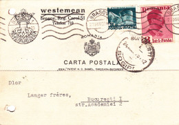 ADVERTISING POSTCARD WESTEMEAN BRASOV ROMANIA 1937 - Covers & Documents