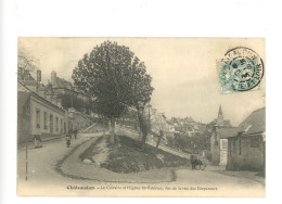 CHATEAUDUN LE CALVAIRE ET L'EGLISE SAINT VALERIEN VUS DE LA RUE DES EMPEREURS 1905 - Chateaudun