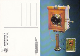 Maximumkarte - Fernsprech-Wandapparat (gegen 1900) (MA.111) - Cartoline Maximum