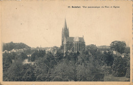 BOITSFORT  VUE PANORAMIQUE DU PARC ET EGLISE    2 SCANS - Watermaal-Bosvoorde - Watermael-Boitsfort