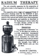 Radium Therapy Apparatus USA (Photo) - Objets