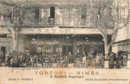 Nimes * Tortoni , H. MUMBER Propriétaire , Bière F. POUSSET * Bar Café Restaurant - Nîmes