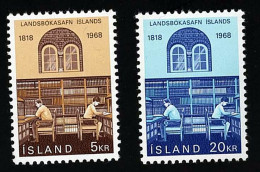 1968 National Library  Michel IS 422 - 423 Stamp Number IS 400 - 401 Yvert Et Tellier IS 377 - 378 Xx MNH - Nuovi