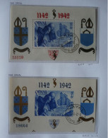 Belgium BLOC  N°  18 à 21   Obli . 1942   Cat: 80€ - 1924-1960