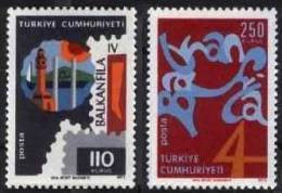 1973 TURKEY BALKAN COUNTRIES STAMP EXHIBITION "BALKANFILA IV" MNH ** - Neufs