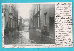 * Chatelet (Hainaut - La Wallonie) * (VED) Inondations Du 27 Février 1906, Rue Des Gravelies, Animée, Unique, TOP - Châtelet