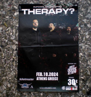 THERAPY?: Original Poster For Their Forthcoming Concert In Athens, Greece On 10.Feb.2024 - Manifesti & Poster