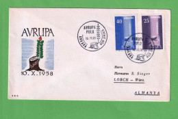 FDC0999- TURQUIA 1958- FDC (EUROPA CEPT) - 1958