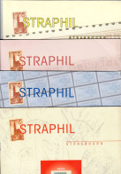 MARCOPHILIE POSTAL STRAPHIL - VENTE à PRIX NETS Lot De 4 Brochures Automne / Printemps 2008 Et 2009 - Auktionskataloge