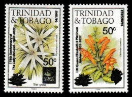 (029-30) Trinidad + Tobago 2022 / Plants / Pflanzen / Flora Overprints / Surcharges / Rare / Scarce  ** / Mnh Michel - Trindad & Tobago (1962-...)