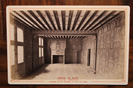 Photo 1880's Château De Blois Chambre Duc De Guise (41) Tirage Vintage Print Albumen Albuminé Format Cabinet CDC - Lieux