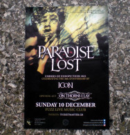 PARADISE LOST: Original Poster For Their Concert In Athens, Greece On 10th.Dec.2023 - Posters