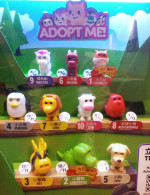 McDonald's 2023 ADOPT ME 10 Toy: Bee Penguin Chipmunk Crocodile Dragon Dog Lion Cow Unicorn RedCard - Other & Unclassified