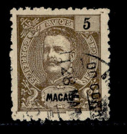 ! ! Macau - 1900 D. Carlos 5 A - Af. 95 - Used (cc 035) - Gebraucht