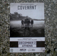 COVENANT: Original Poster For Their Concert In Athens, Greece On 2.Dec.2023 - Manifesti & Poster