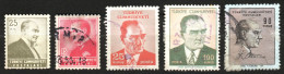 Turquie - Lot De 5 Timbres - Oblitérés - Altri & Non Classificati