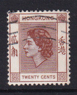 Hong Kong: 1954/62   QE II     SG181     20c      Used - Usados