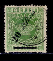 ! ! Macau - 1885 Crown W/OVP 20 R (Perf. 13 1/2) - Af. 14d - Used (cc 046) - Oblitérés