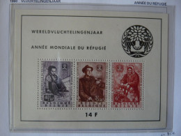 Belgium   N° 1121 à 1173A  + Bloc 32  **. 1960   Cat: 244 €           Année Complète - Años Completos