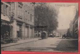 18 - SAINT AMAND-MONTROND----Rue Nationale----animé - Saint-Amand-Montrond