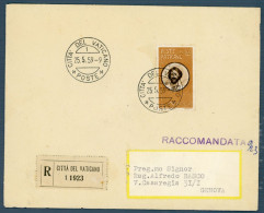 °°° Francobolli N. 1854 - Vaticano Busta Raccomandata Viaggiata Fuori Formato °°° - Covers & Documents