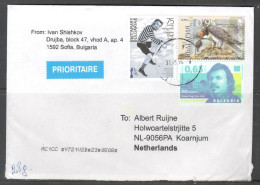 Bulgaria. 3 Stamps On Priority Letter, Sent From Sofia To Netherland On 31.05.2019. “Prioritaire” Label - Covers & Documents