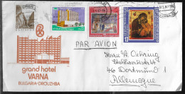 Bulgaria. 4 Stamps On Airmail Letter, Sent From Varna To Germany On 1.05.1982 - Covers & Documents