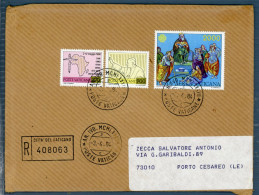 °°° Francobolli N. 1856 - Vaticano Busta Raccomandata Viaggiata Fuori Formato °°° - Storia Postale