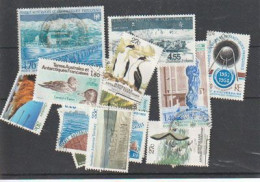 TERRES AUSTRALES & ANTARCTIC Française + Antarctique Australien. Beau Lot De 15 Timbres Oblitérés,tous Differents #1 - Mezclas (max 999 Sellos)