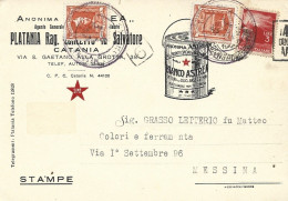 STORIA POSTALE 20/6/1946 CARTOLINA COMMERCIALE "BIANCO ASTREA" SPEDITA A STAMPE LIT 3 CON LIT 3 DEMOC. ISOLATO N. 553 - Pubblicitari