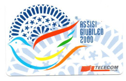 Scheda Telefonica Italia - Assisi Giubileo 2000 (fronte E Retro) - Andere - Europa
